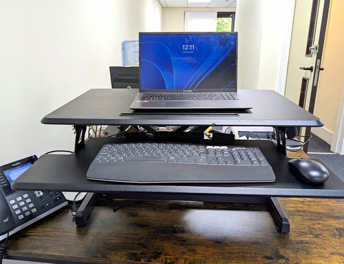 Black adjustable sit stand - black, sit-stand