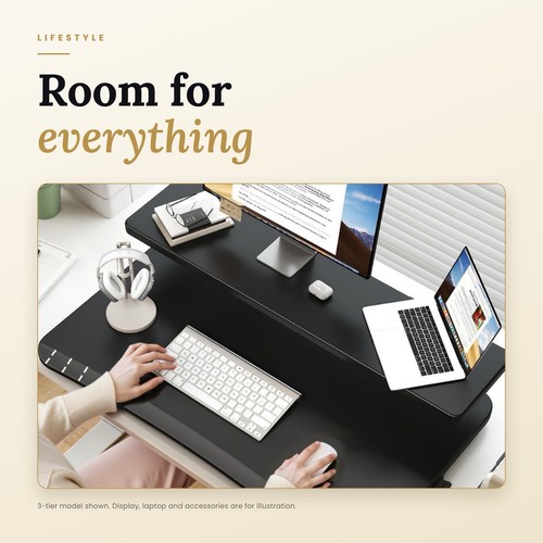 Sit stand desk converter - stand,